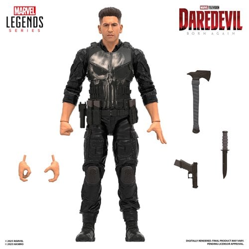 Daredevil: Born Again Marvel Legends Series Punisher 6-Inch Action Figure, Not Mint
