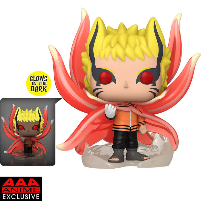 Boruto: Naruto Next Generations Naruto Baryon Mode Glow-in-the-Dark Super 6-Inch Pop! Vinyl Figure - AAA Anime Exclusive