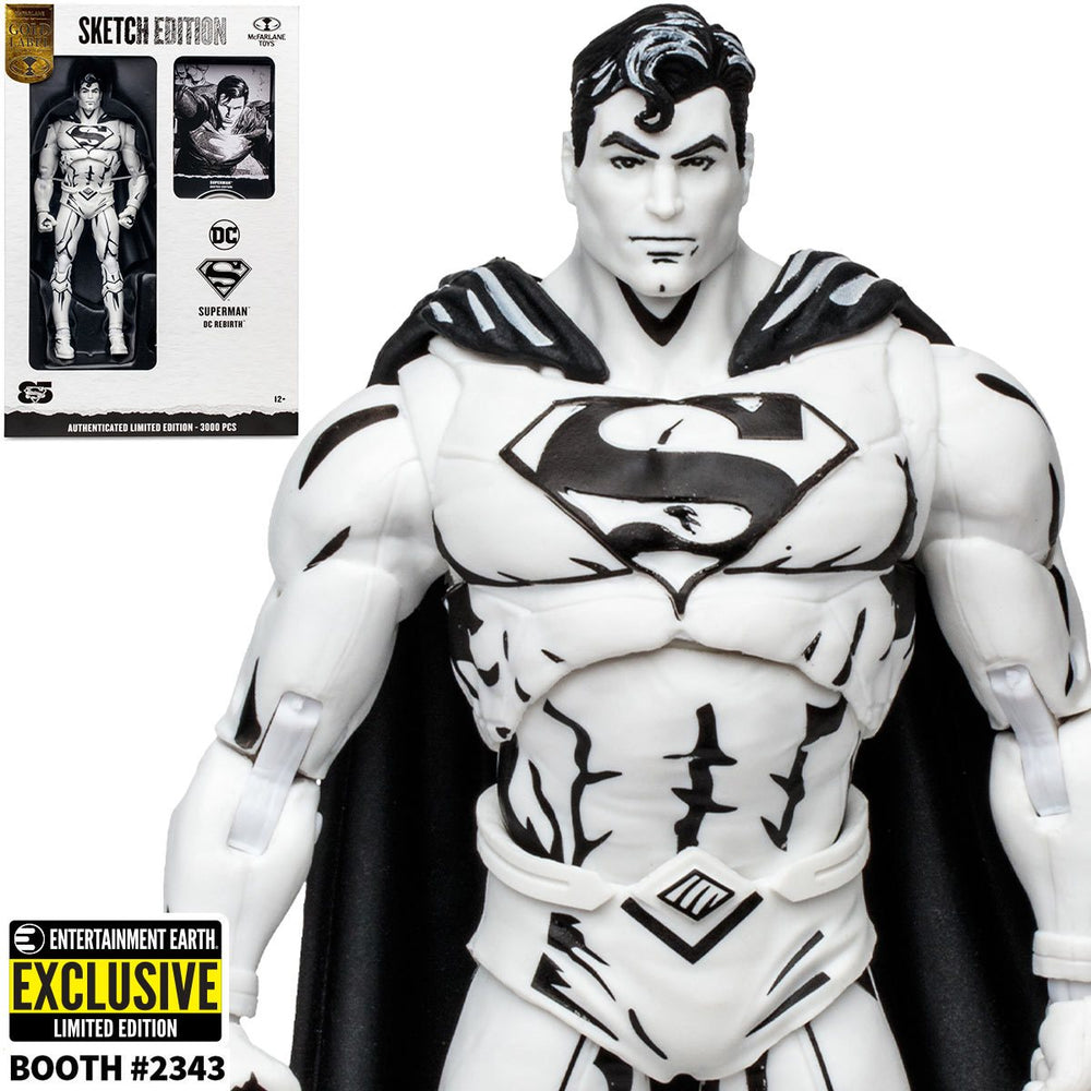 DC Multiverse Superman Rebirth Sketch Edition Gold Label 7-Inch Scale Action Figure - Entertainment Earth Exclusive