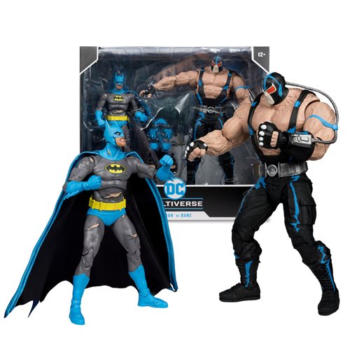 DC Multiverse: Knightfall Batman 7-Inch Scale Figure vs Bane Megafig Action Figure 2-Pack