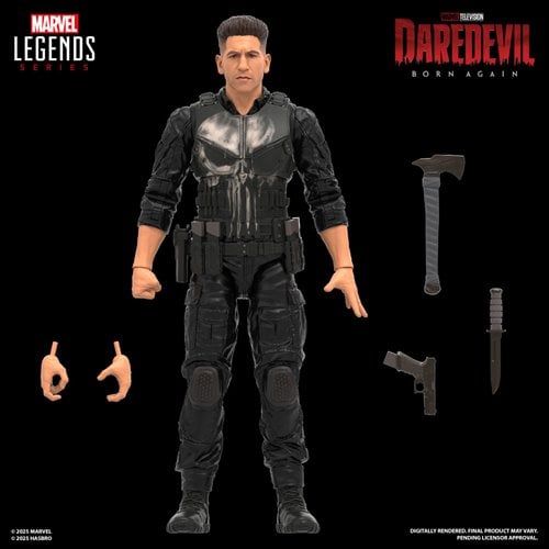 Daredevil: Born Again Marvel Legends Series Punisher 6-Inch Action Figure, Not Mint
