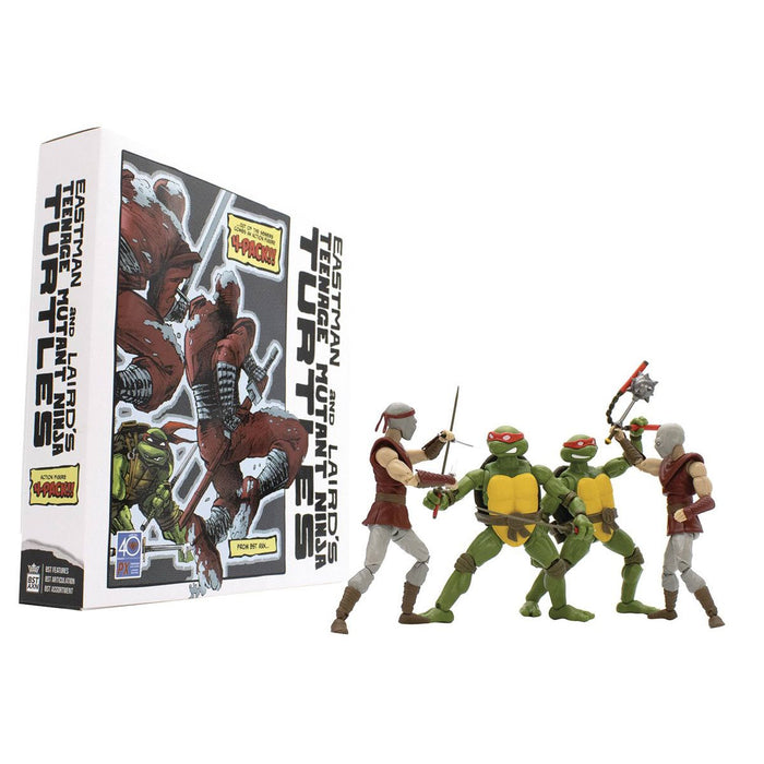 Teenage Mutant Ninja Turtles Classic Comic BST AXN 5-Inch Action Figure Box 1 Set of 4 - Previews Exclusive