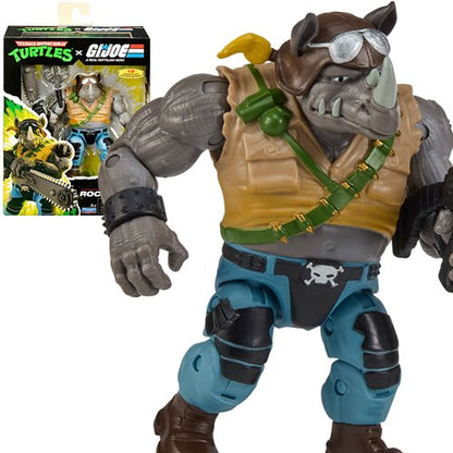 Teenage Mutant Ninja Turtles x G.I. Joe Rocksteady x Buzzer Action Figure