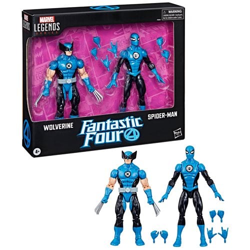 Fantastic Four Marvel Legends Series Wolverine and Spider-Man 6-Inch Action Figure 2-Pack