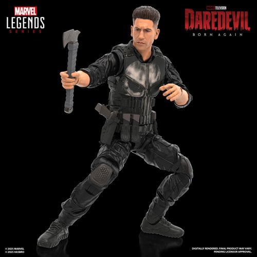 Daredevil: Born Again Marvel Legends Series Punisher 6-Inch Action Figure, Not Mint