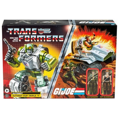 G.I. Joe x Transformers Collaborative Kup Triple T with Sgt. Slaughter and Leatherneck Action Figures