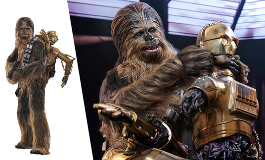 Chewbacca™ with Disassembled C-3PO™ Sixth Scale Figure by Hot Toys