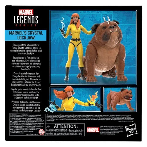 ﻿﻿Inhumans Marvel Legends Series Crystal and Lockjaw Deluxe 6-Inch Action Figures