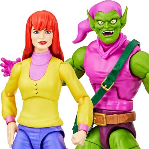 Spider-Man Marvel Legends Mary Jane and Green Goblin Figures