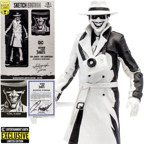 Batman Joker Comedian Sketch Gold Label Sign Fig. EE Excl.